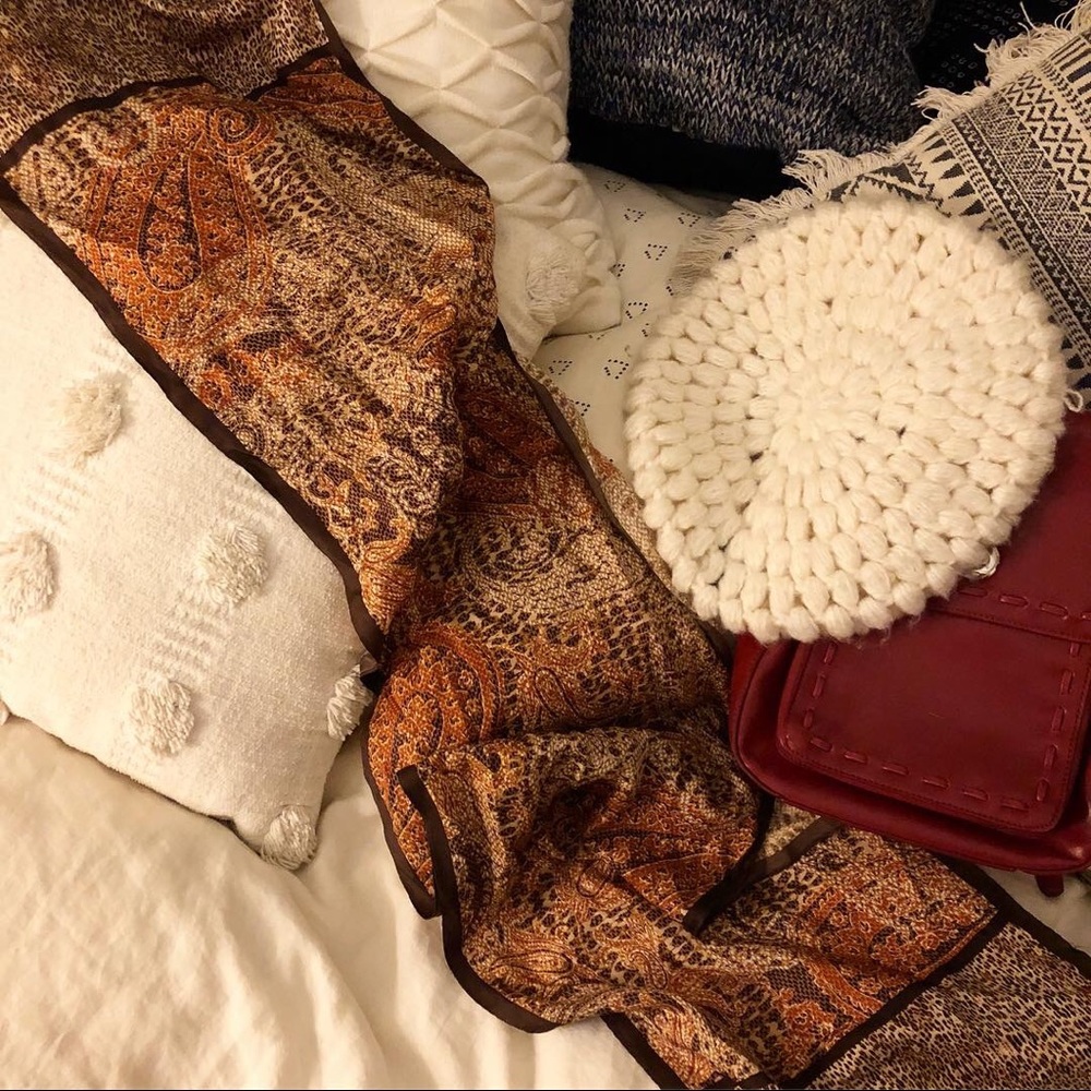 Vintage silk neck scarf